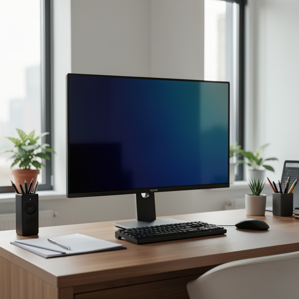 Monitor OLED 32 inch QHD 2560x1440 240Hz, contrast infinit, timp raspuns 0.1ms, pentru birou și productivitate creativă