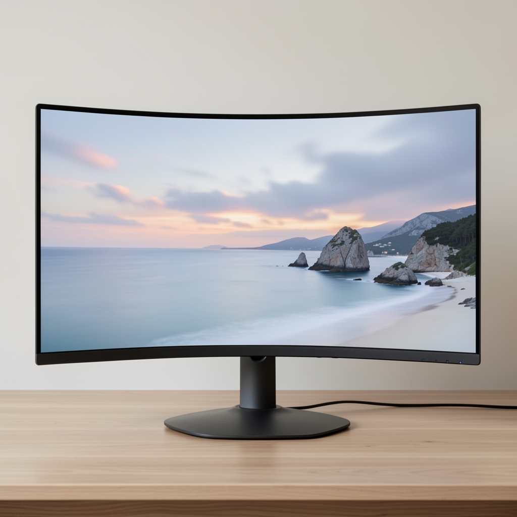 Monitor ultrawide curbat 34 inci IPS, rezoluție WQHD 3440x1440, frecvență 144Hz, cu suport reglabil pe înălțime